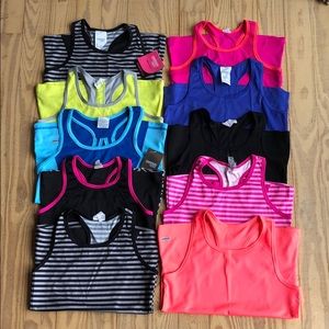 Bundle of 10 Danskin Tanks